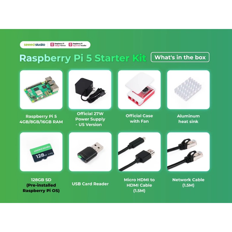 5 مجموعة البداية - ذاكرة وصول  - مراجعة Raspberry Pi 5 8Gb Kit وسعره